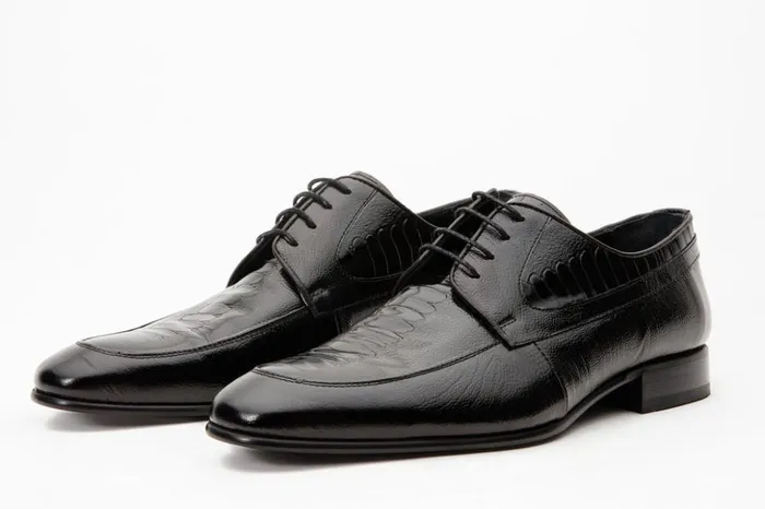 Vinci Leather Dress Shoes The Martin Black Leather Derby Shoe 8211 Men
