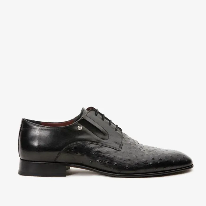 Vinci Leather Dress Shoes The Porto Alegre Black Leather Derby Shoe 8211 Men