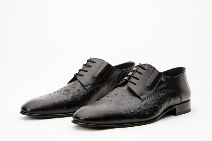 Vinci Leather Dress Shoes The Porto Alegre Black Leather Derby Shoe 8211 Men