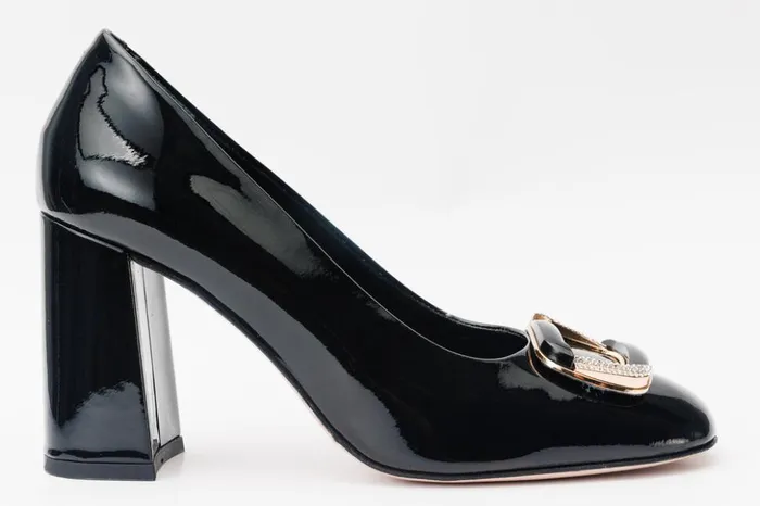 Vinci Leather Heels The Ferrara Black Patent Leather Block Heel Pump Shoe 8211 Women Vinci Leather Heels The Ferrara Black Patent Leather Block Heel Pump Shoe 8211 Women