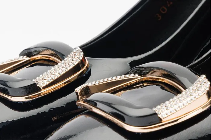 Vinci Leather Heels The Ferrara Black Patent Leather Block Heel Pump Shoe 8211 Women