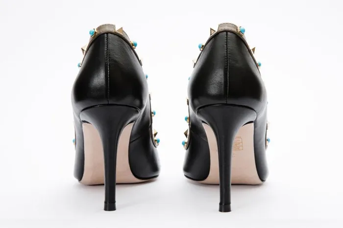 Vinci Leather Heels The Tikapur Black Leather Pump Shoe 8211 Women