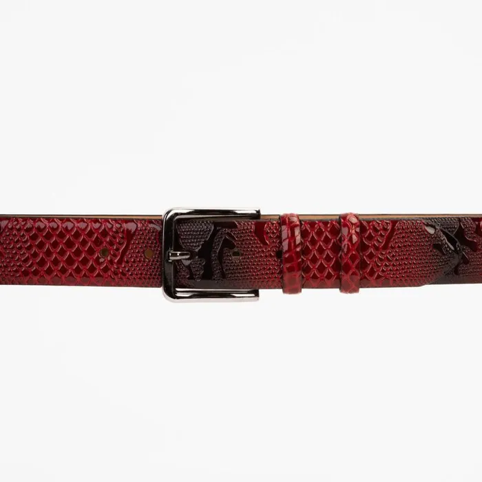 Vinci Leather Leather Belts The Milano Red Leather Belt Limited Edition 8211 Men