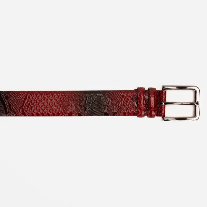 Vinci Leather Leather Belts The Milano Red Leather Belt Limited Edition 8211 Men