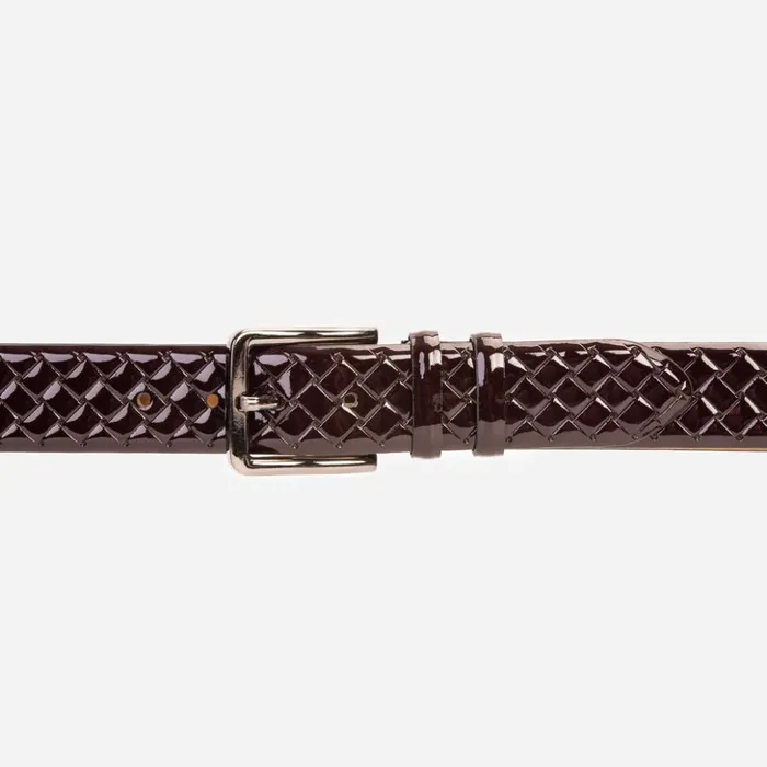 Vinci Leather Leather Belts The Rico Burgundy Color Calfskin Belt 8211 Men
