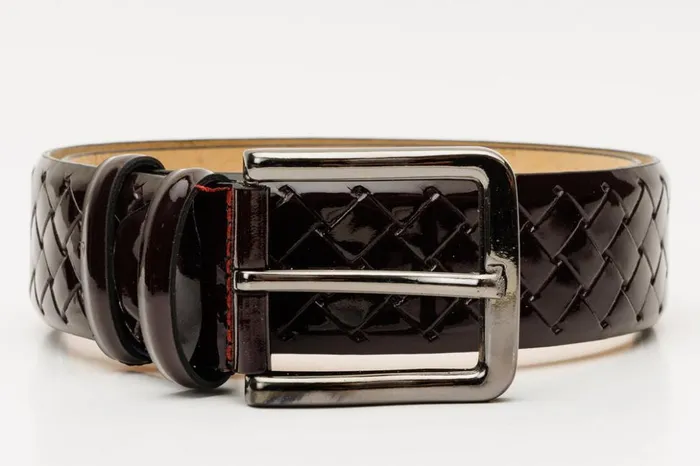 Vinci Leather Leather Belts The Rico Burgundy Color Calfskin Belt 8211 Men