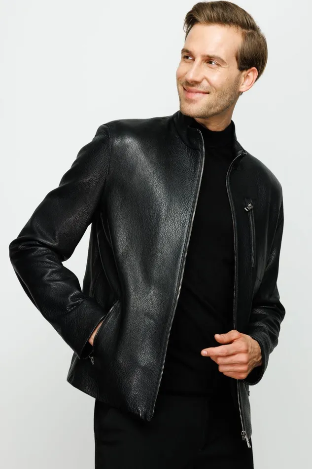 Vinci Leather Leather Jackets The Blanchard Black Leather Jacket 8211 Men