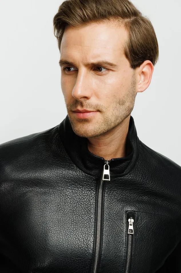Vinci Leather Leather Jackets The Blanchard Black Leather Jacket 8211 Men