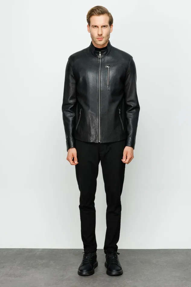 Vinci Leather Leather Jackets The Blanchard Black Leather Jacket 8211 Men