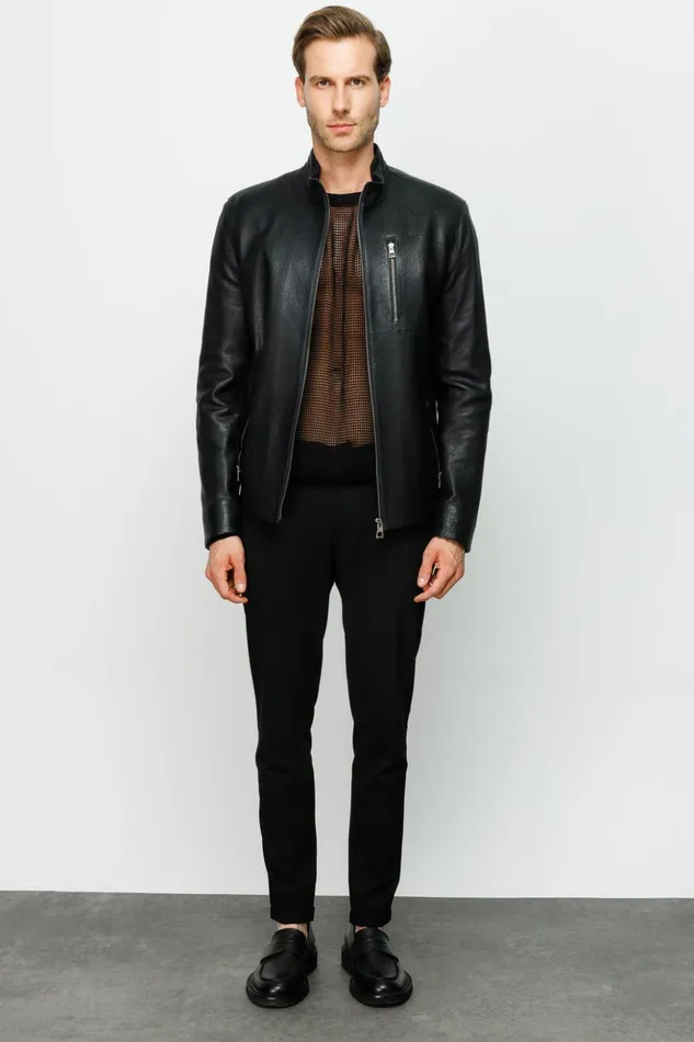 Vinci Leather Leather Jackets The Blanchard Black Leather Jacket 8211 Men