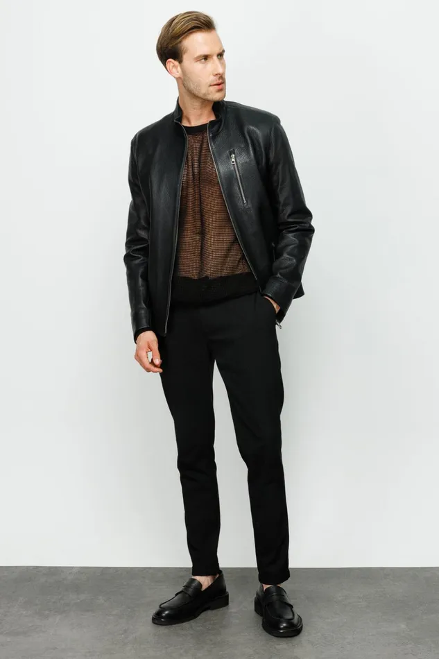 Vinci Leather Leather Jackets The Blanchard Black Leather Jacket 8211 Men