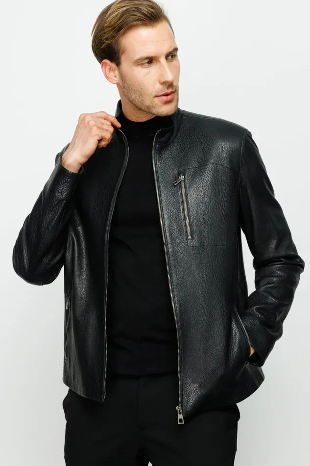 Vinci Leather Leather Jackets The Blanchard Black Leather Jacket 8211 Men