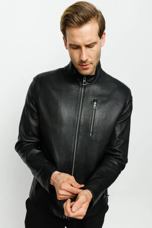 Vinci Leather Leather Jackets The Blanchard Black Leather Jacket 8211 Men