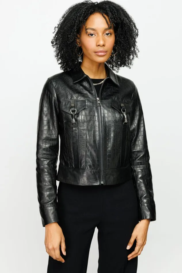 Vinci Leather Leather Jackets The Piane Black Leather Jacket 8211 Women