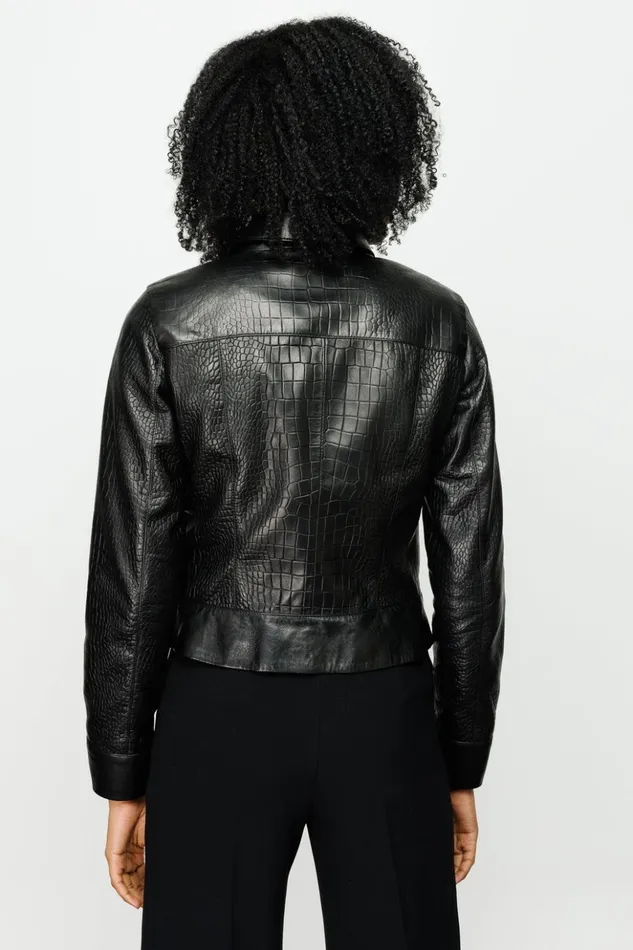 Vinci Leather Leather Jackets The Piane Black Leather Jacket 8211 Women