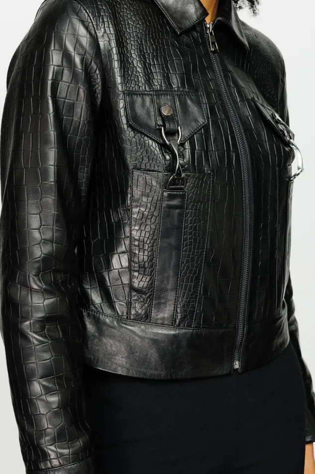 Vinci Leather Leather Jackets The Piane Black Leather Jacket 8211 Women
