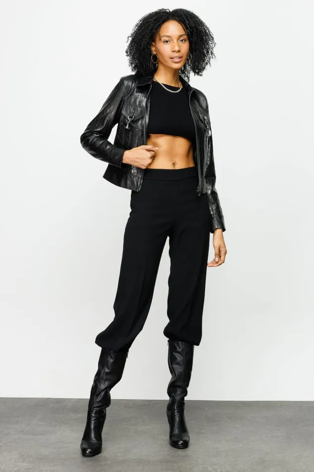 Vinci Leather Leather Jackets The Piane Black Leather Jacket 8211 Women