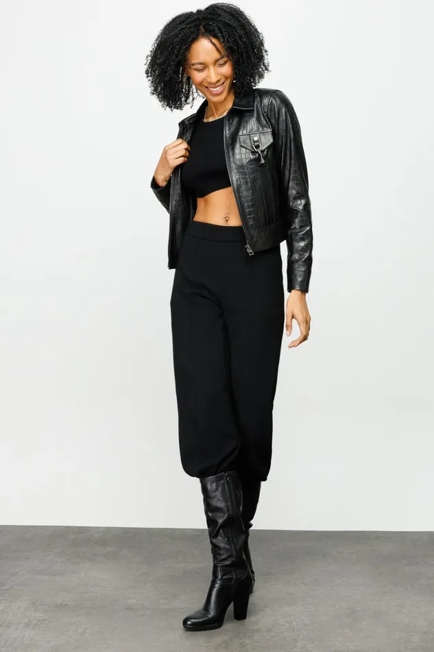 Vinci Leather Leather Jackets The Piane Black Leather Jacket 8211 Women