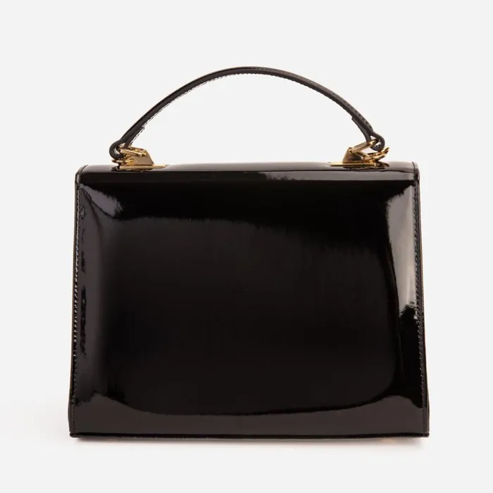 Vinci Leather Sandals The Ege Black Patent Leather Handbag 8211 Women