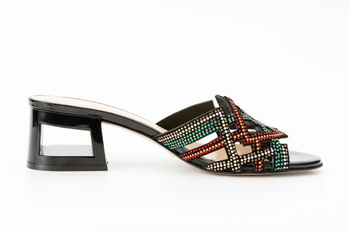 Vinci Leather Sandals The Palma Black Glitter Leather Block Heel Sandal 8211 Women Vinci Leather Sandals The Palma Black Glitter Leather Block Heel Sandal 8211 Women