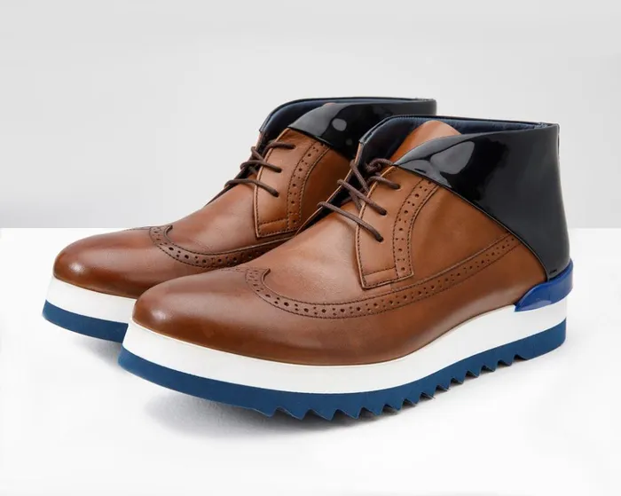 Vinci Leather Sneakers The Kagan Tan Wingtip Chukka Sneaker Boot 8211 Men
