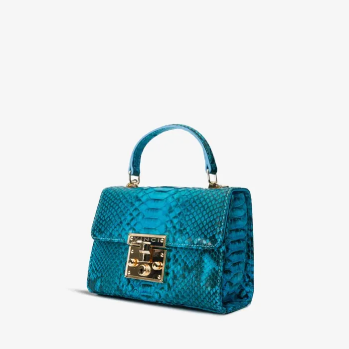 Vinci Leather Women Bags The Queen Turquoise Leather Handbag 8211 Women