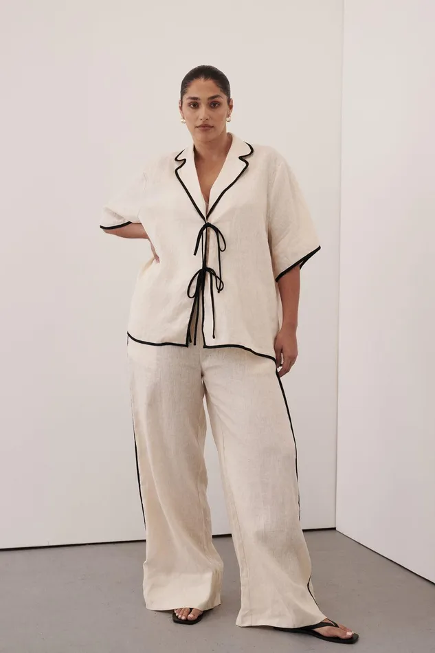 VON CREAM LINEN PANT Women DISSH Pants