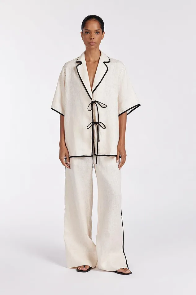 VON CREAM LINEN PANT Women DISSH Pants