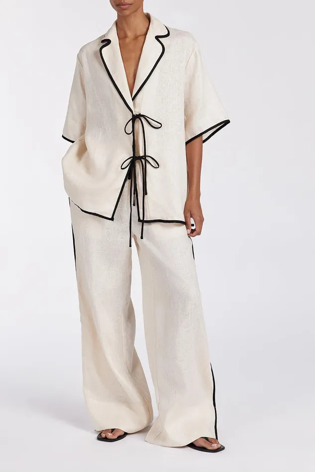 VON CREAM LINEN PANT Women DISSH Pants