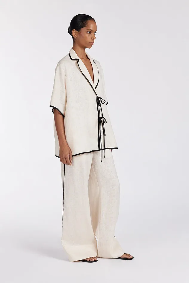 VON CREAM LINEN PANT Women DISSH Pants