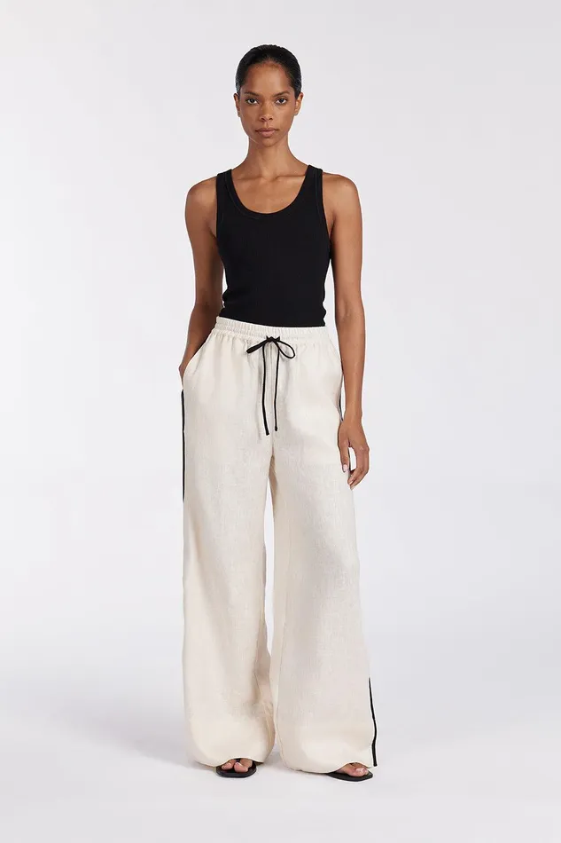 VON CREAM LINEN PANT Women DISSH Pants