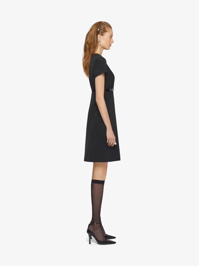 Voyou Dress In Cotton Taffetas Black Women Givenchy Dresses