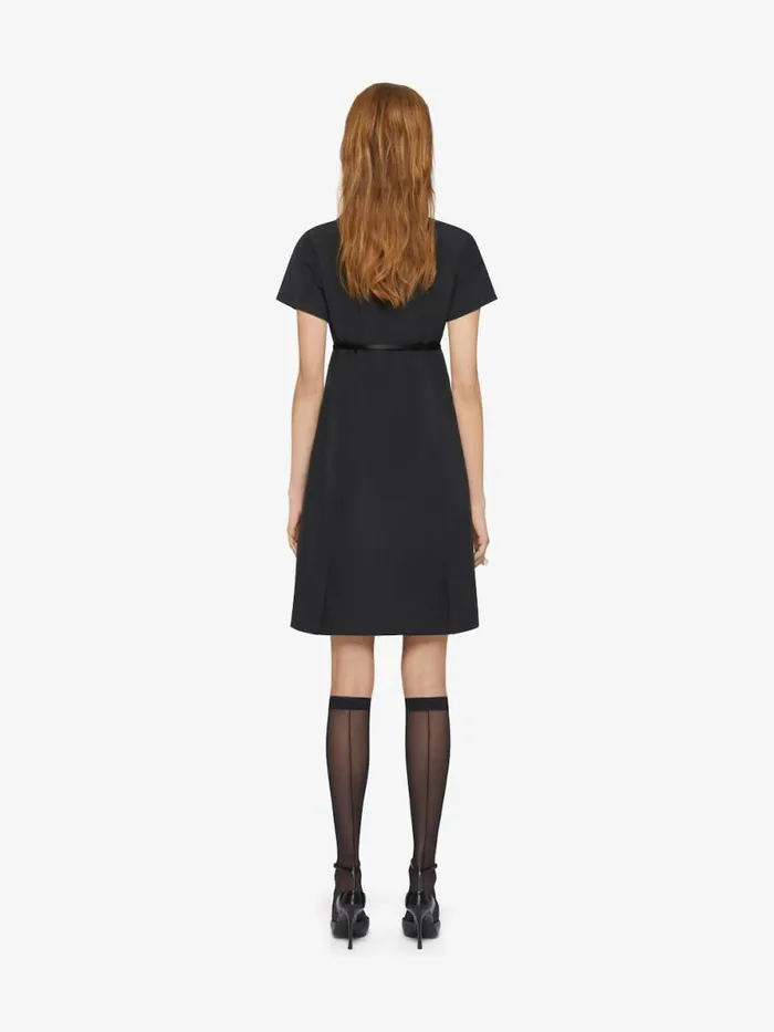 Voyou Dress In Cotton Taffetas Black Women Givenchy Dresses