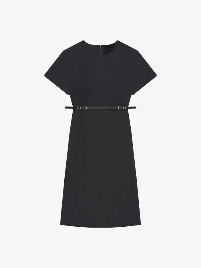 Voyou Dress In Cotton Taffetas Black Women Givenchy Dresses
