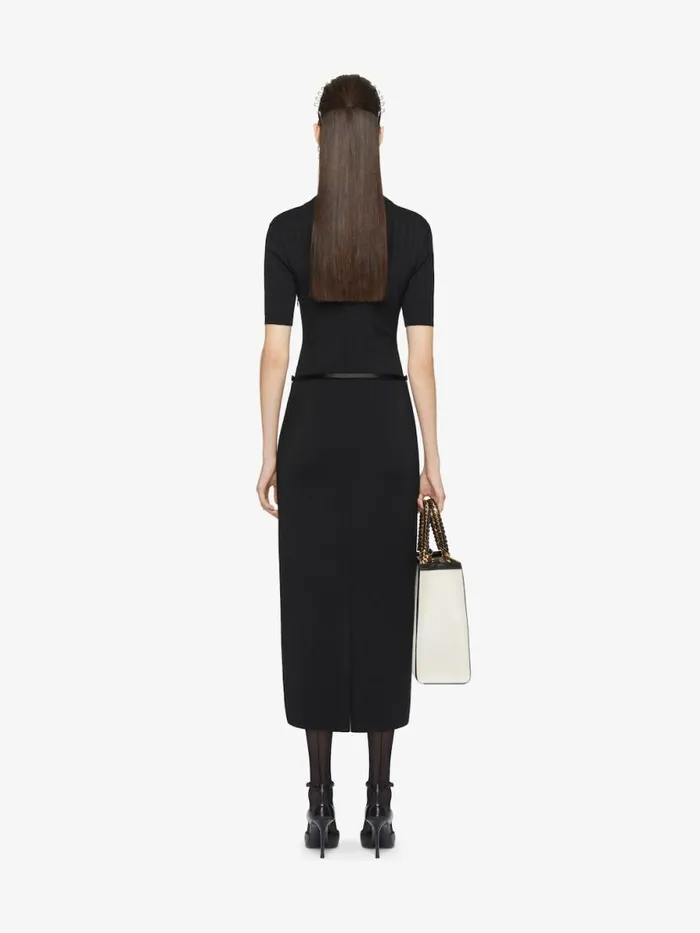 Voyou Polo Dress In Knit Black Women Givenchy Dresses