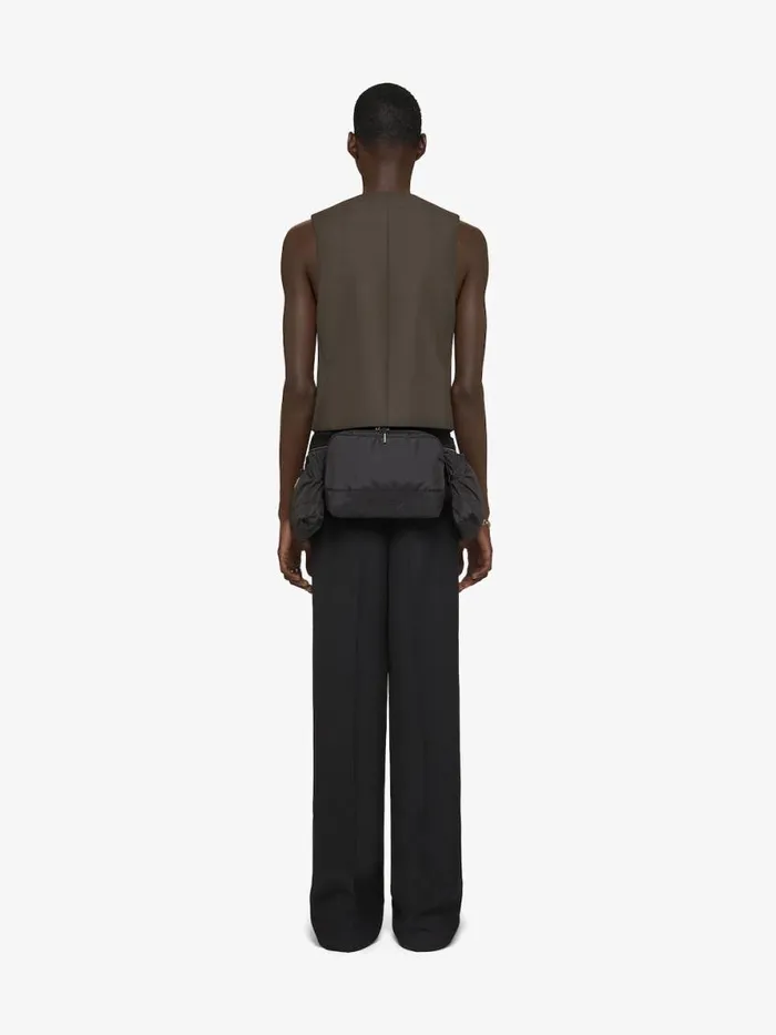 Waistcoat In Wool Military Green Men Givenchy Coats and Jackets