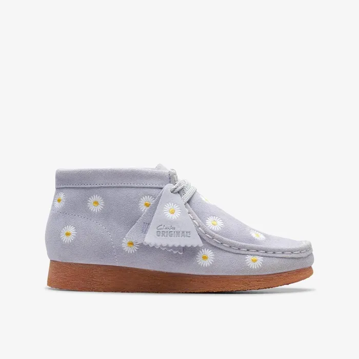 Wallabee Boot Older Cloud Grey Kids Clarks Originals