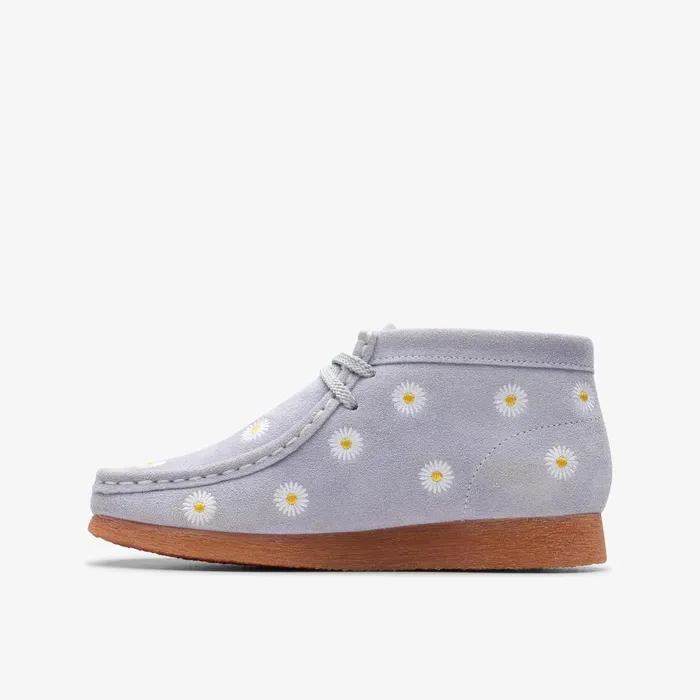 Wallabee Boot Older Cloud Grey Kids Clarks Originals