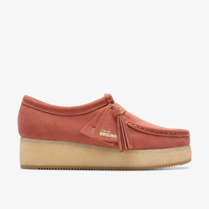 Wallacraft Bee Terracotta Suede Women Clarks Platforms