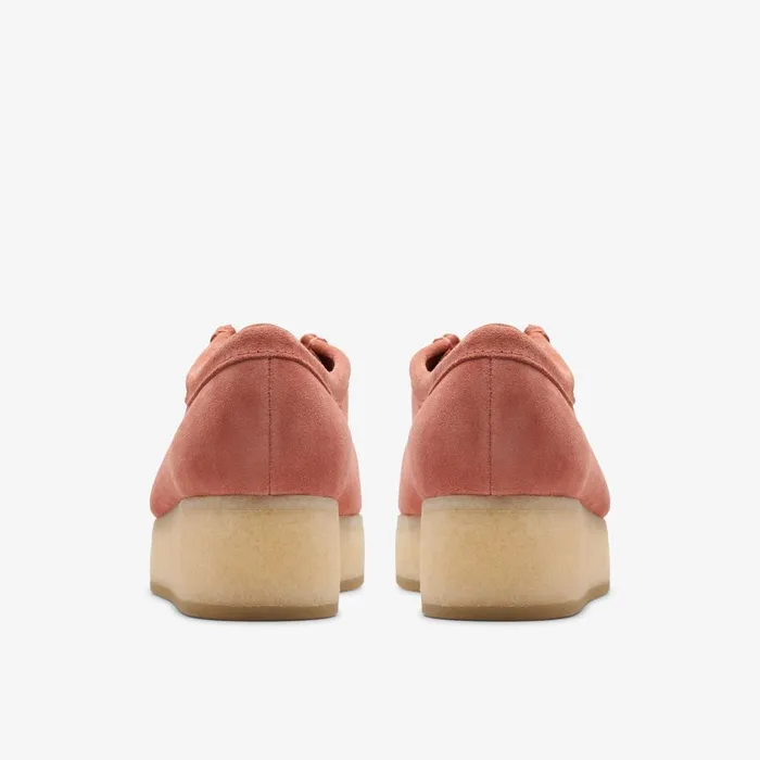 Wallacraft Bee Terracotta Suede Women Clarks Platforms