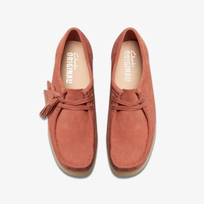 Wallacraft Bee Terracotta Suede Women Clarks Platforms