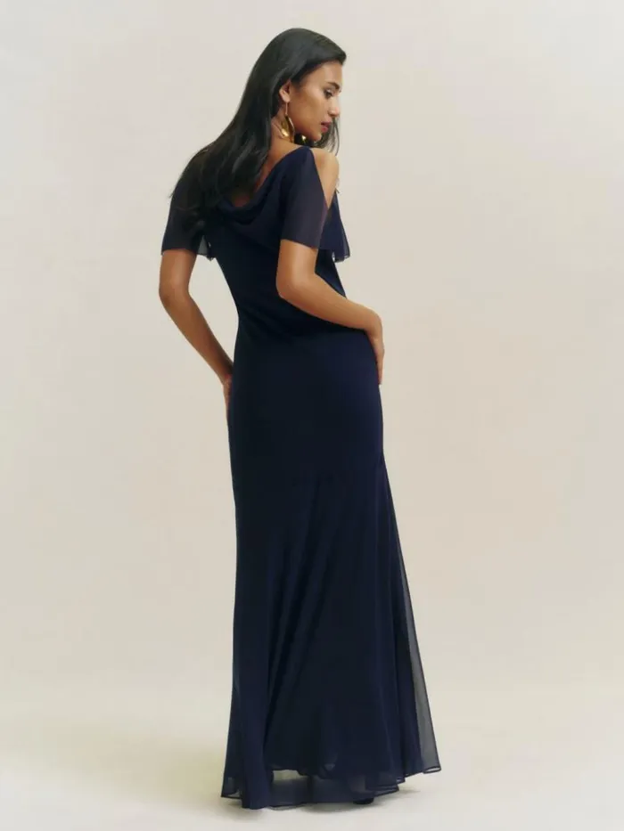 Weddings The Reformation Cressa Dress Navy