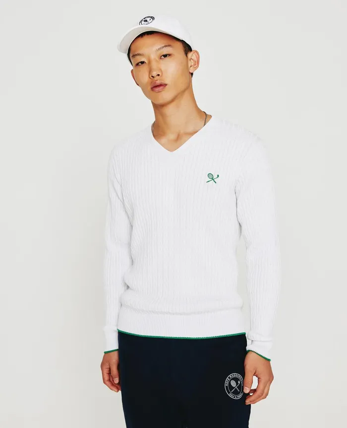 Weddington Varsity Sweater Eb Racket Club Emblem Match Wh Men AG Jeans Sweatshirts Weddington Varsity Sweater Eb Racket Club Emblem Match Wh Men AG Jeans Sweatshirts