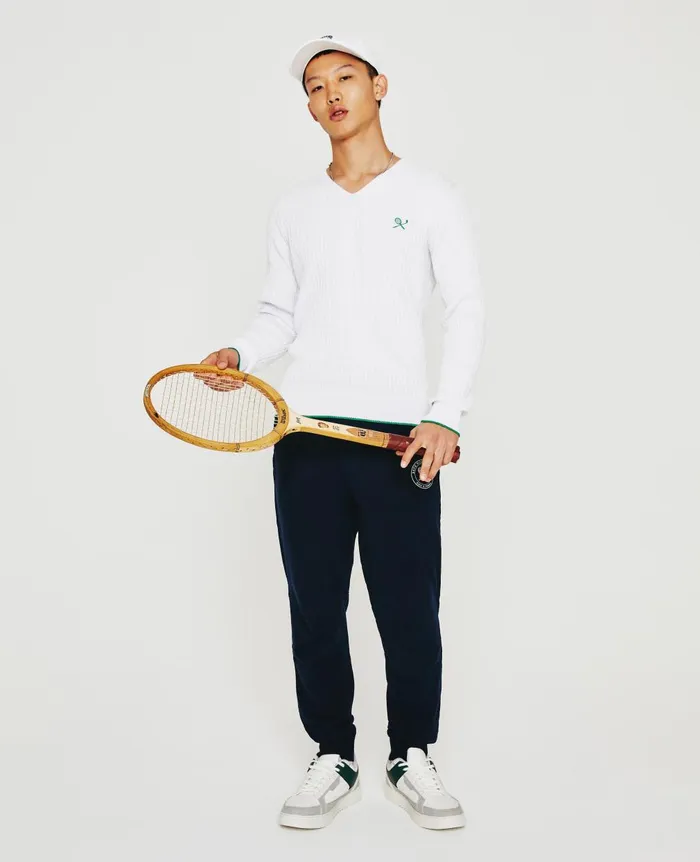 Weddington Varsity Sweater Eb Racket Club Emblem Match Wh Men AG Jeans Sweatshirts Weddington Varsity Sweater Eb Racket Club Emblem Match Wh Men AG Jeans Sweatshirts