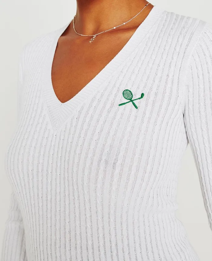 Weddington Varsity Sweater Eb Racket Club Emblem Match Wh Women AG Jeans Sweatshirts Weddington Varsity Sweater Eb Racket Club Emblem Match Wh Women AG Jeans Sweatshirts
