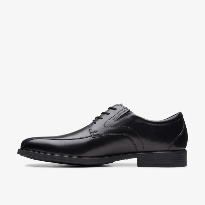 Whiddon Pace Black Leather Men Clarks Dress Shoes