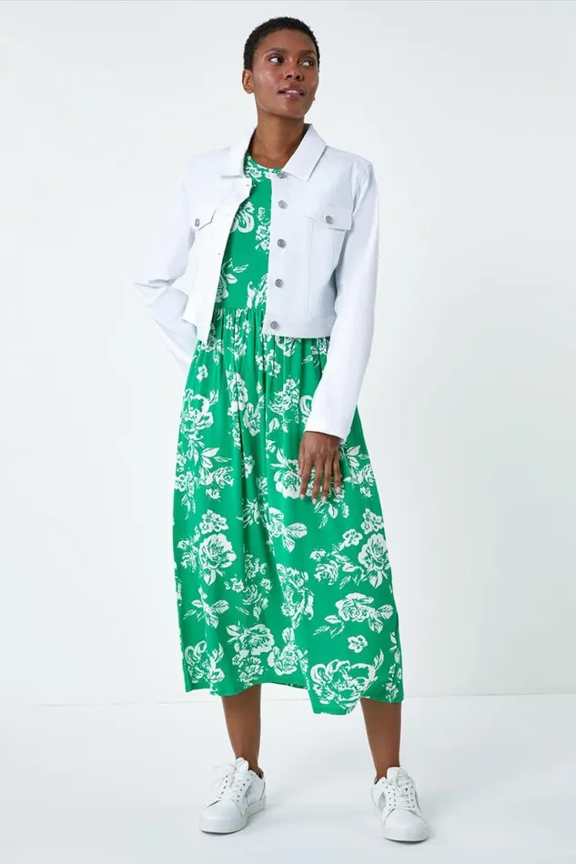 White Cropped Stretch Jacket Women Roman Jackets
