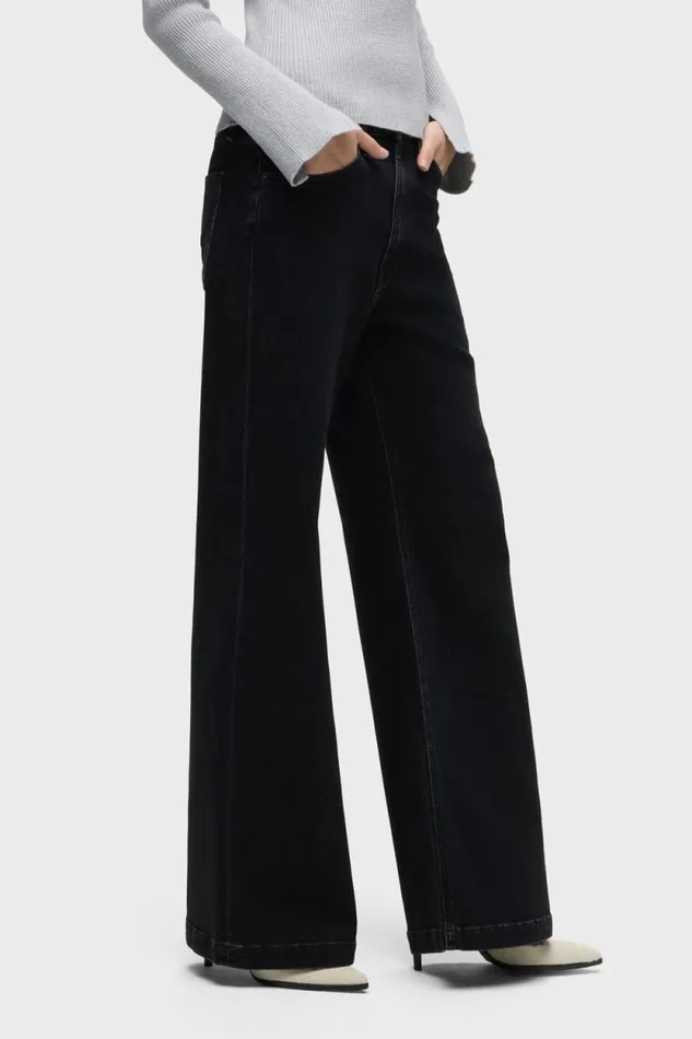 Wide Leg Women Hudson Jeans Jodie HighRise Wide Leg Jean Black Wide Leg Women Hudson Jeans Jodie HighRise Wide Leg Jean Black