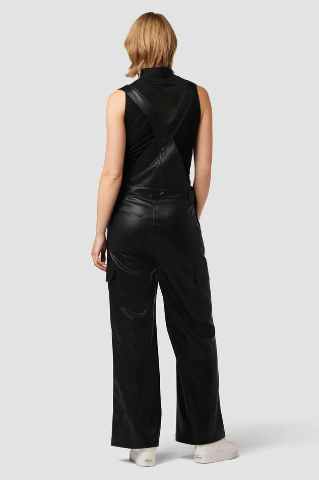 Wide Leg Women Hudson Jeans Utility Wide Leg Overall Black Wide Leg Women Hudson Jeans Utility Wide Leg Overall Black