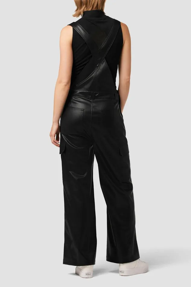 Wide Leg Women Hudson Jeans Utility Wide Leg Overall Black Wide Leg Women Hudson Jeans Utility Wide Leg Overall Black